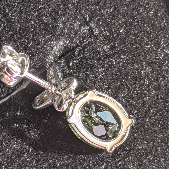 Moldavite Earrings - Picture 6 of 7